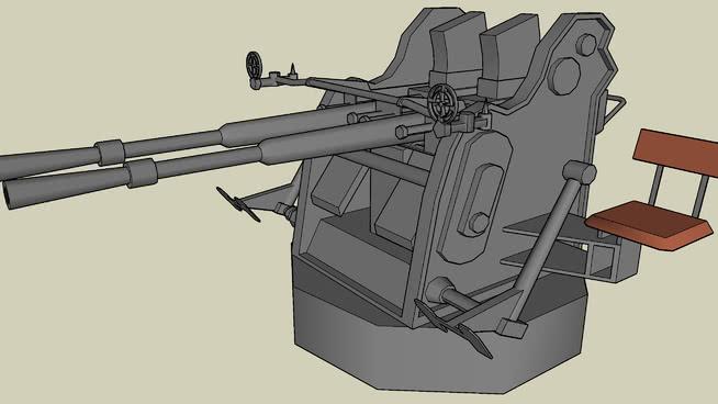 96型25mm高炮 防空机械模型 第1张