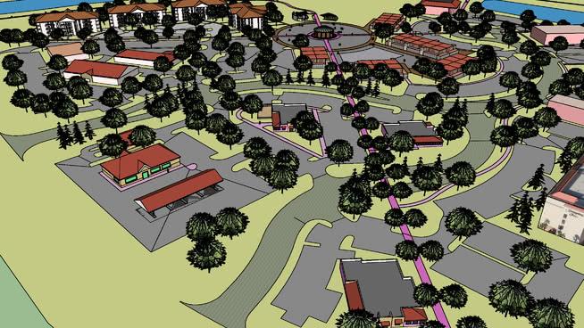 prefurbia example：中心镇——| sketchup模型库阿尔图纳，威斯康星州 su+cad图纸 第1张