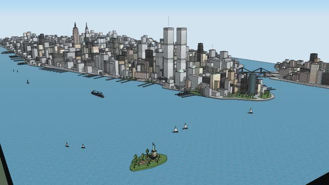 纽约（曼哈顿）-完整的城市（非常详细和巨大） 城市规划 第1张