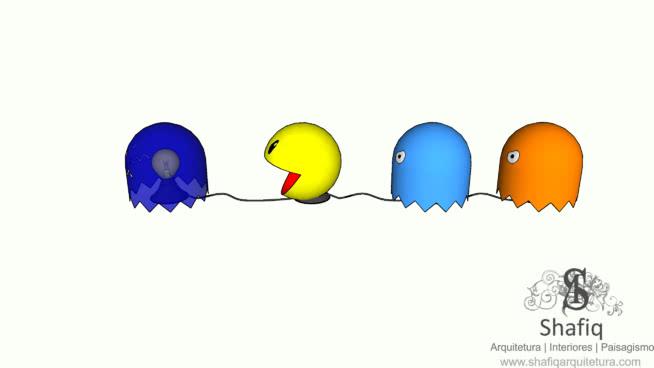 Pac - Man的灯具| su模型（游戏） 灯具 第1张