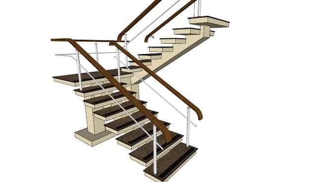 楼梯| sketchup模型库 楼梯,栏杆,扶手 第1张