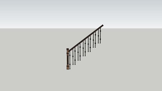 楼梯栏杆用金属栏杆 楼梯,栏杆,扶手 第1张