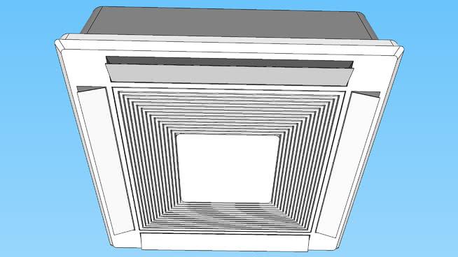 plafonnière空调6x6 | sketchup模型库盒 吊顶,顶棚 第1张