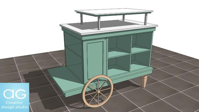 零售大亭车概念_ # 1 | sketchup模型下载 商用家具 第1张