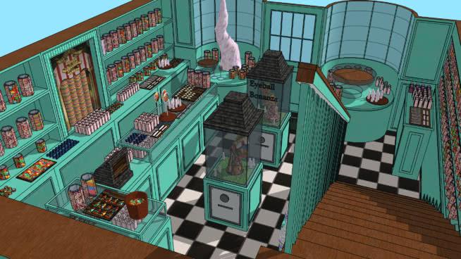蜂蜜公爵糖果店——“哈利·波特”糖果店 商用家具 第1张