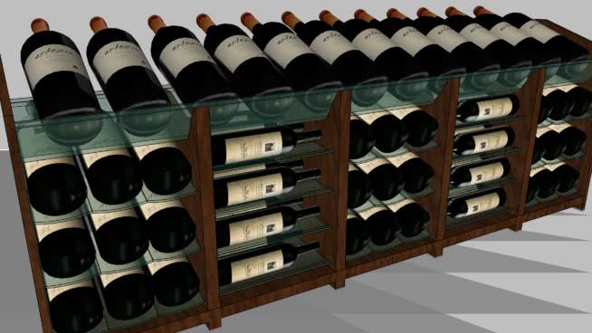 老让葡萄酒公司葡萄酒| sketchup模型下载家具 商用家具 第1张