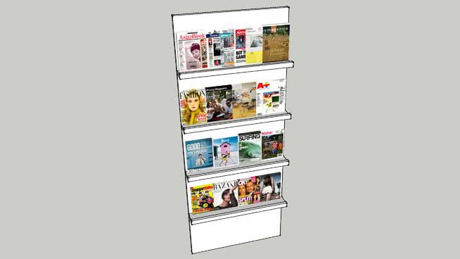 magazinerek | sketchup模型下载 商用家具 第1张