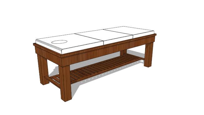 | sketchup模型下载按摩床 商用家具 第1张