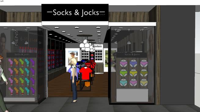 袜子和JOCKS…袜子和内衣零售商 商用家具 第1张