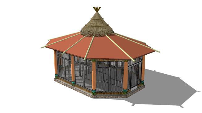 茶室凉亭| sketchup模型下载 商用家具 第1张