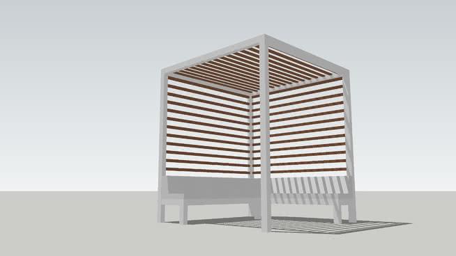 8 tuuci春分的right凉亭模型台阶与广场 亭台楼阁 第1张