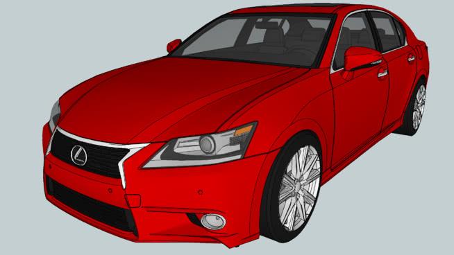 2013年雷克萨斯GS 350（L10）汽车su模型 汽车 第1张