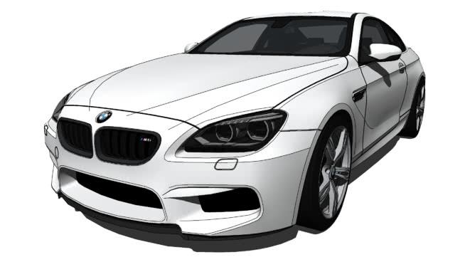2015 BMW - M6汽车su模型 汽车 第1张