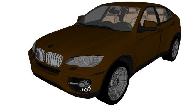 BMW X6汽车su模型 汽车 第1张