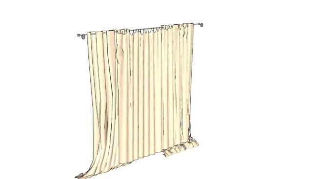 tenda窗帘sketchup模型 窗帘 第1张