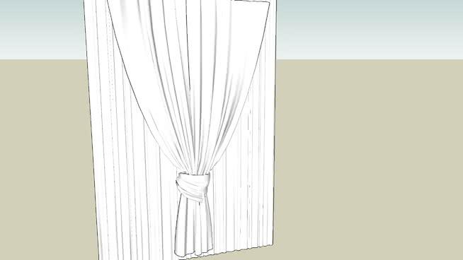窗帘άχρωμη窗帘sketchup模型 窗帘 第1张