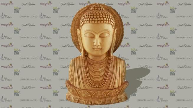 佛陀的沙仑woodsu雕塑 雕塑 第1张