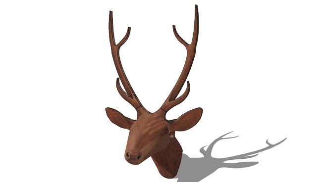 鹿， 型su雕塑设计 雕塑 第1张