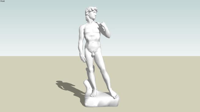 3D戴维雕像 雕塑 第1张