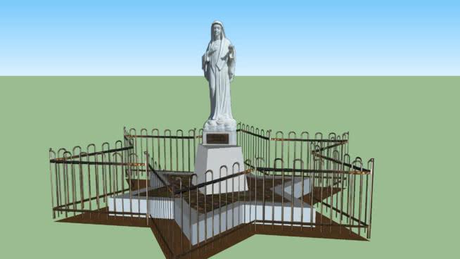 三维模型在podbrdosu素材Medjugorje的圣母 雕塑 第1张