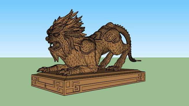 狮子+雕塑 雕塑 第1张