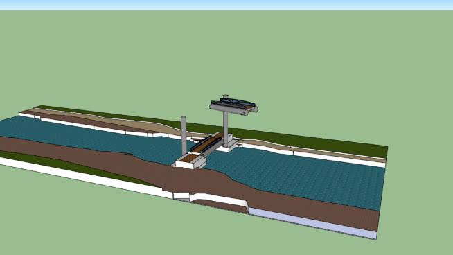 新ooij市政路桥模型池塘。 市政工程 第1张