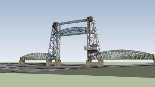 hefbrug市政路桥模型 市政工程 第1张