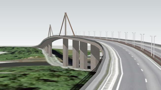 bridge市政路桥模型厄斯金 市政工程 第1张