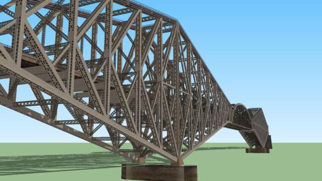 Quebec Bridge市政路桥模型 市政工程 第1张