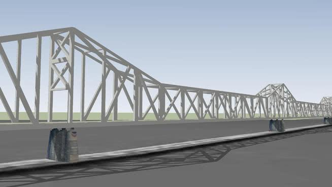 乔治克拉克纪念bridge市政路桥模型罗杰斯 市政工程 第1张