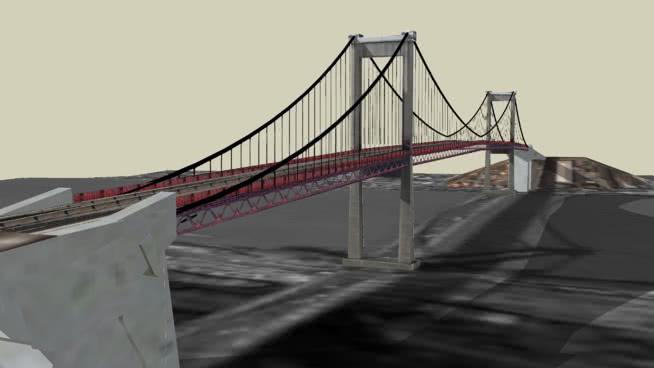 阿基坦的桥，bordeaux市政路桥模型 市政工程 第1张