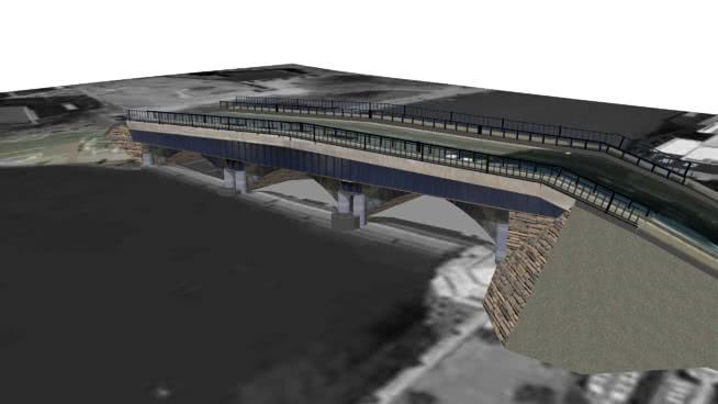 布里斯托尔bridge市政路桥模型 市政工程 第1张