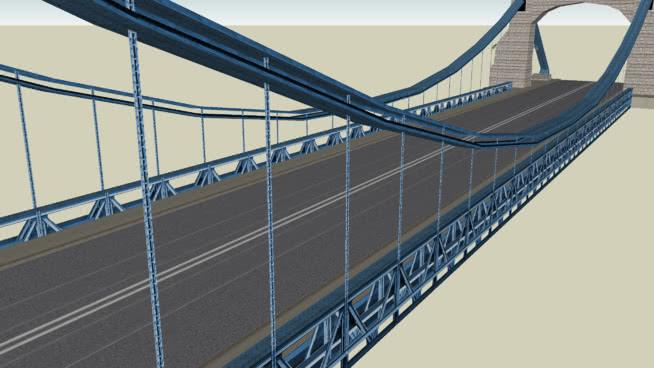 grunwaldzki bridge市政路桥模型 市政工程 第1张