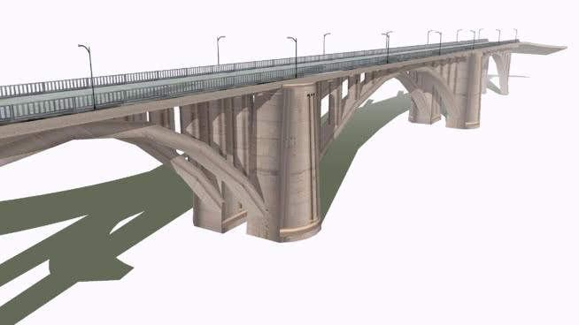 bridge市政路桥模型富兰克林大道。 市政工程 第1张