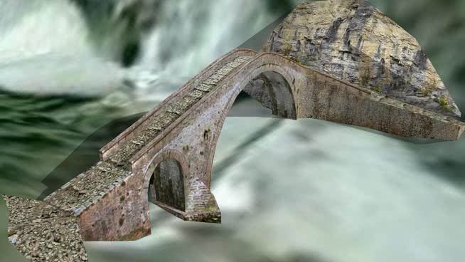 misiou桥，zagoria - terrain市政路桥模型 市政工程 第1张