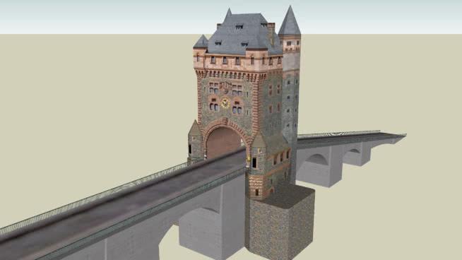 nibelungenbrücke市政路桥模型 市政工程 第1张