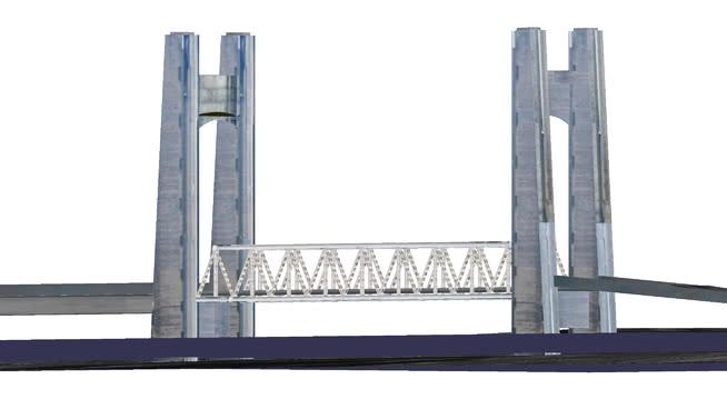recouvrance市政路桥模型桥 市政工程 第1张