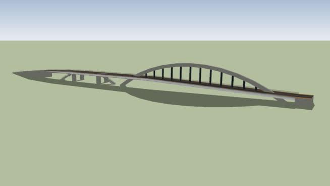 confluences市政路桥模型桥 市政工程 第1张