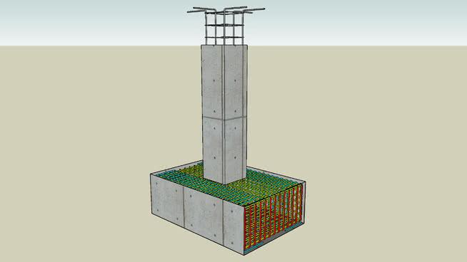 钢筋混凝土矩形柱与基础混凝土 市政工程 第1张