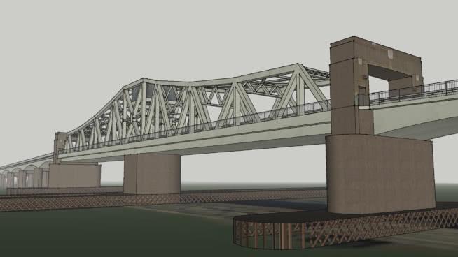 金卡丁bridge市政路桥模型 桥 第1张