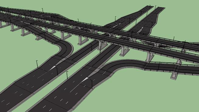 公路intersection市政路桥模型 市政工程 第1张