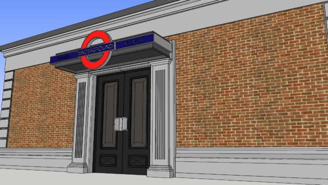 伦敦公共地铁入口 市政工程 第1张