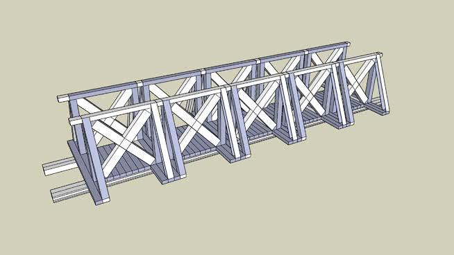 木制bridge市政路桥模型 桥 第1张