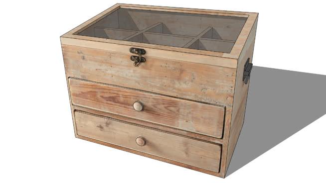 盒子容器模型-编号163136 sketchup室内模型下载 第1张