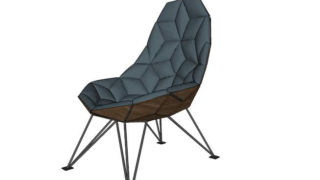 椅子模型-编号163295 sketchup室内模型下载 第1张