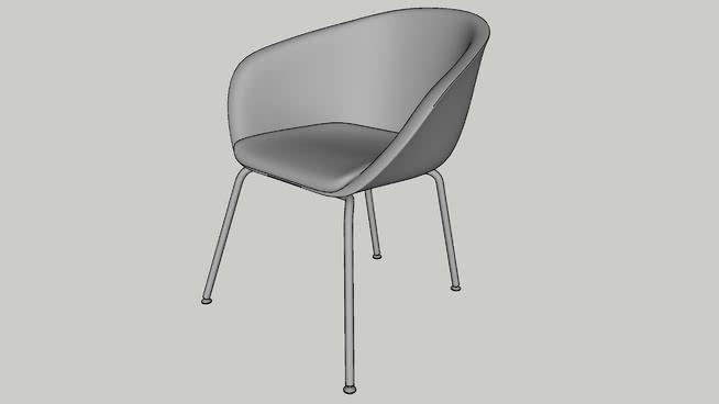 餐椅模型-编号163307 sketchup室内模型下载 第1张