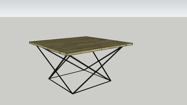 CI伦敦的咖啡桌上geometric室内模型伍德土地 sketchup室内模型下载 第1张