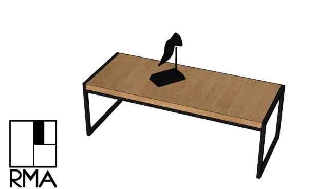 咖啡桌-阁楼 sketchup室内模型下载 第1张