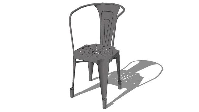 multipl' S金属椅，室内模型 sketchup室内模型下载 第1张