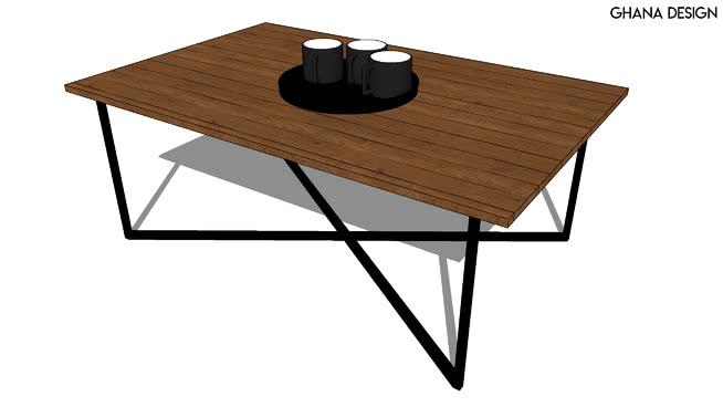 工业咖啡桌 sketchup室内模型下载 第1张